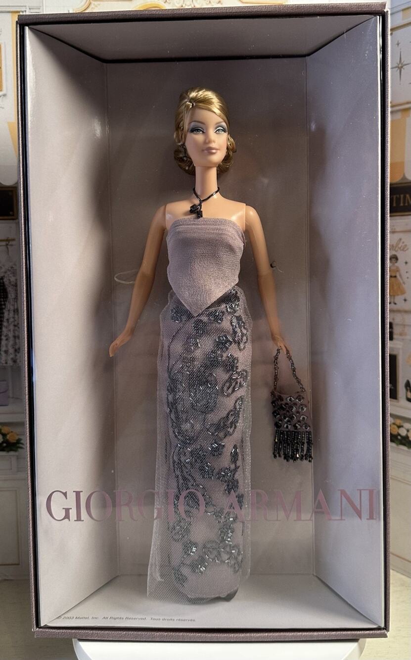 Giorgio Armani Barbie Doll 2003 Collector B2521 Shipper Box NRFB NIB